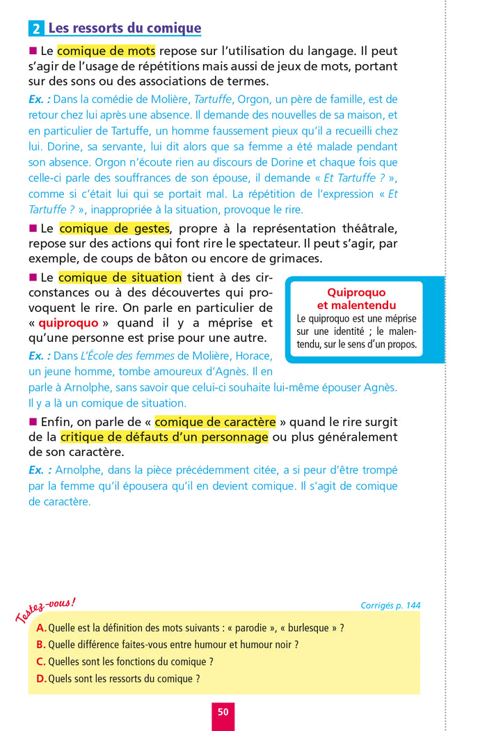 Objectif bac fiches détachables français 2nde
