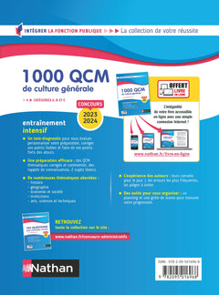 1 000 QCM de culture générale 2023/2024