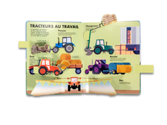 Un livre tout animé - Tracteurs et pelleteuses