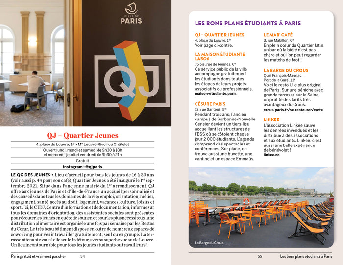 Paris gratuit et vraiment pas cher