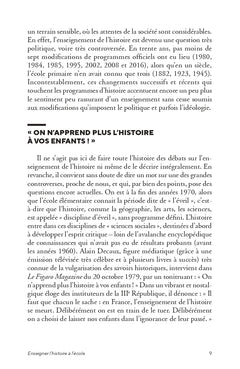 Enseigner l'histoire à l'école