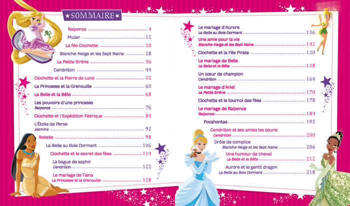 DISNEY PRINCESSES - 30 Histoires pour le soir - Princesses et Fées