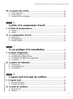 Les fondamentaux - Méthodes de travail de l'étudiant en droit