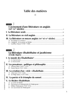 Histoire de la littérature anglaise