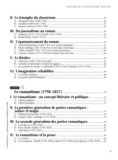 Histoire de la littérature anglaise