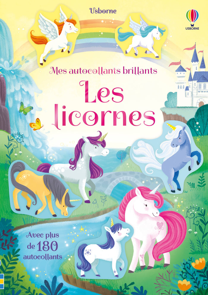 Ma valisette d'autocollants Licornes, sirènes et fées : avec de nombreux autocollants brillants ! - Dès 3 ans