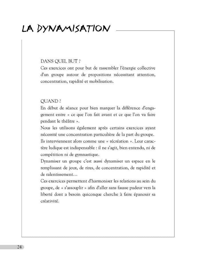 60 exercices d'entrainement au théâtre - Tome 1