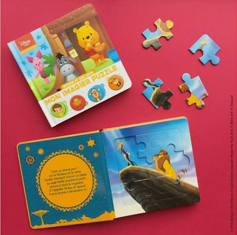 Disney Baby - Mes premiers pas - À la ferme - Imagier Puzzle 4 pièces