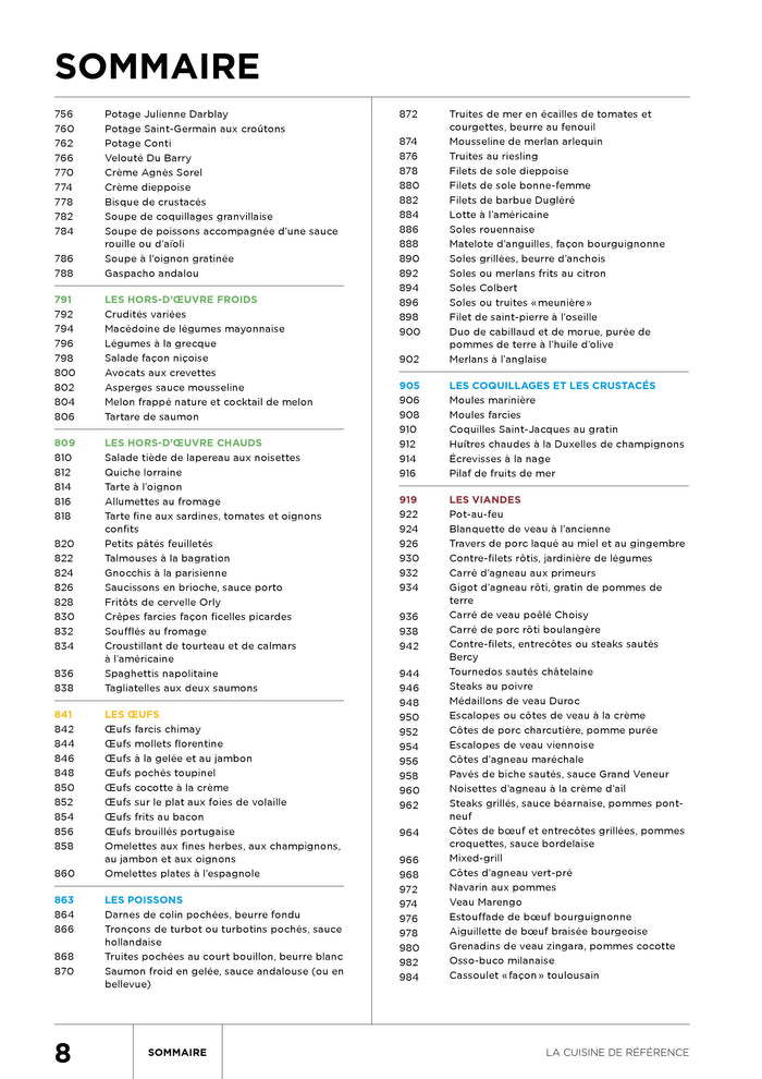 La cuisine de référence