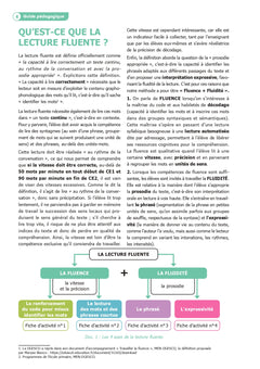 Fluence + fluidité CE1-CE2 + ressources numériques