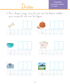 Mon cahier-atelier Montessori de dictées