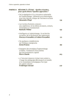 Parler et apprendre, apprendre et réussir