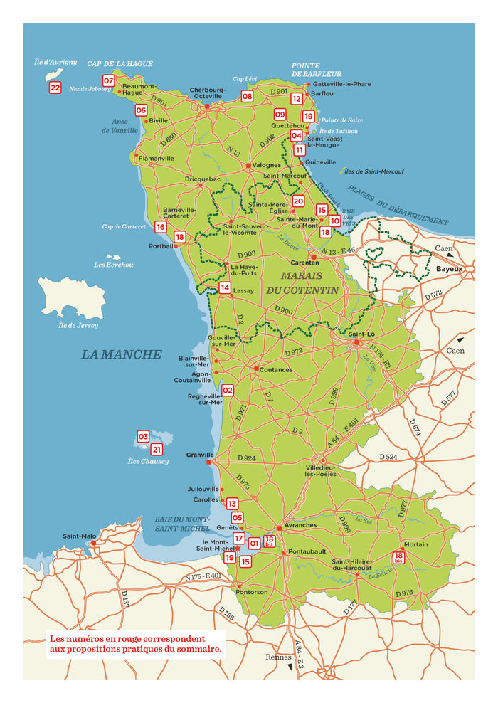 La Manche littorale - Les clés pour bien voyager: Presqu'île du Cotentin - Du Mont-Saint-Michel aux plages du Débarquement