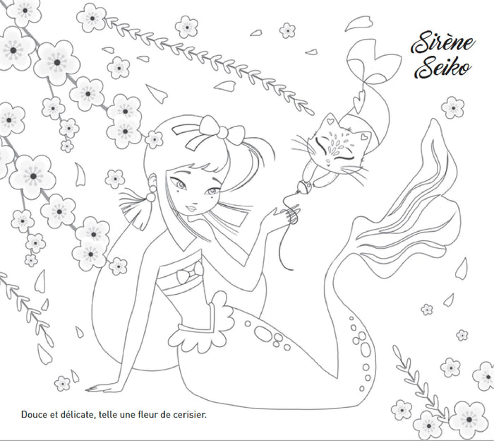 Cartes à pailleter - Sirènes