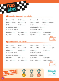 Calcul mental CM2 - 10-11 ans