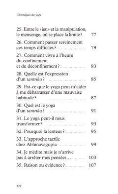 Chroniques sur le yoga et le tantra