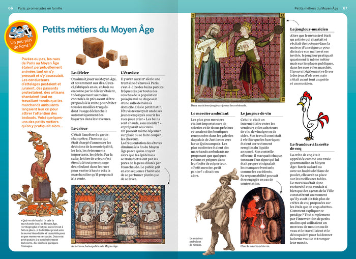 Paris promenades amusantes et insolites en famille - 8 circuits pour découvrir les quartiers historiques