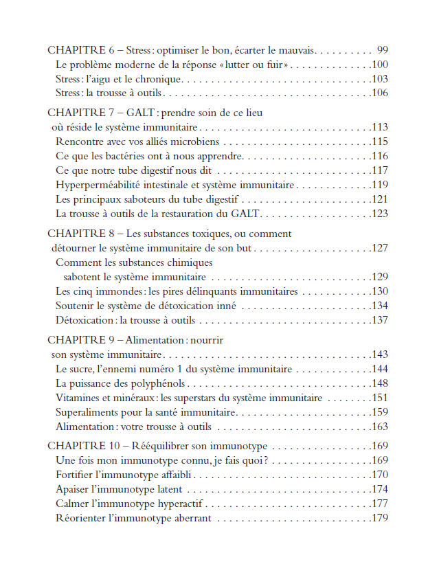 A chacun son système immunitaire