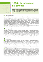 Le cinéma - Retenir l'essentiel