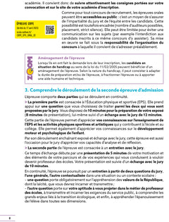 Réussir mon CRPE EPS et Projection dans le métier Admission concours L3 Oral 2026-2027