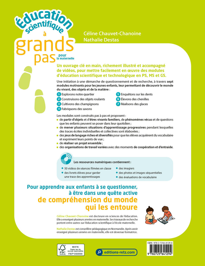 Education scientifique à grands pas -PS-MS-GS