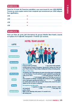 Cahier d'exercices en anglais business