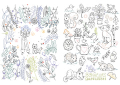 Mon coloriage romantique - Jardin secret