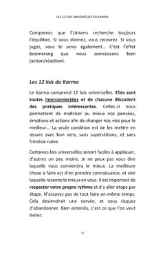 Les 12 Lois Universelles du Karma