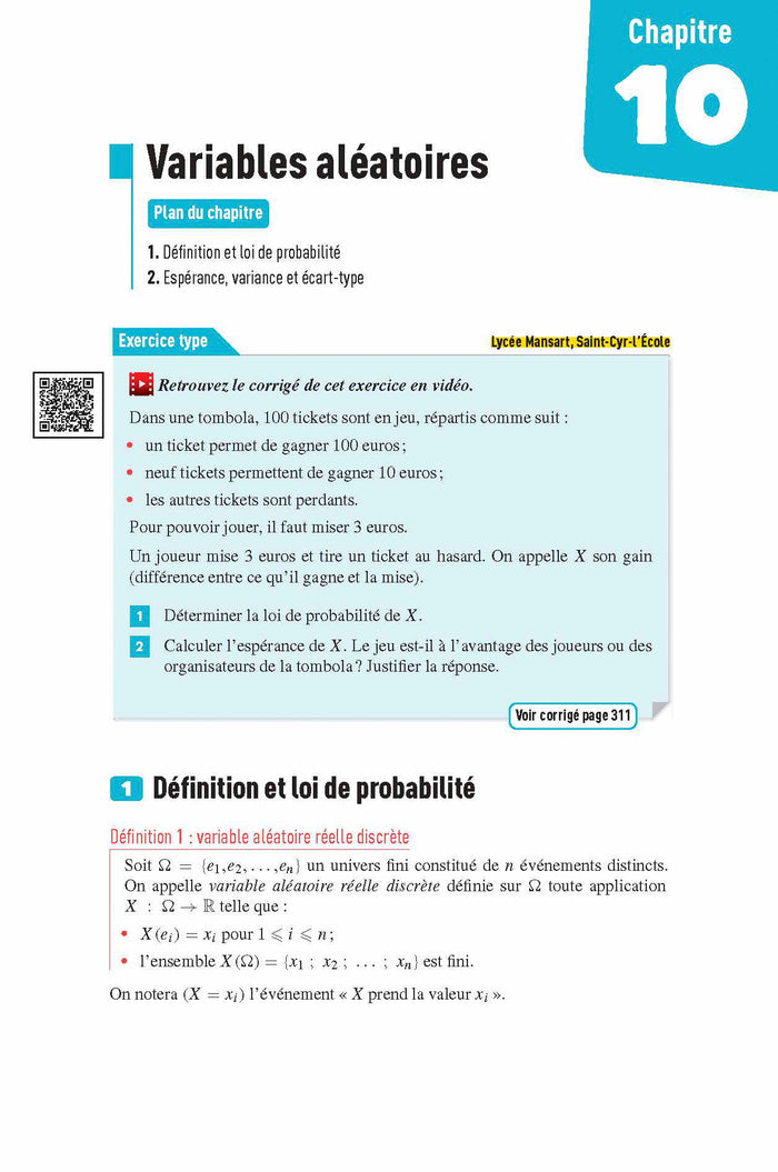 Interros des Lycées Maths 1re