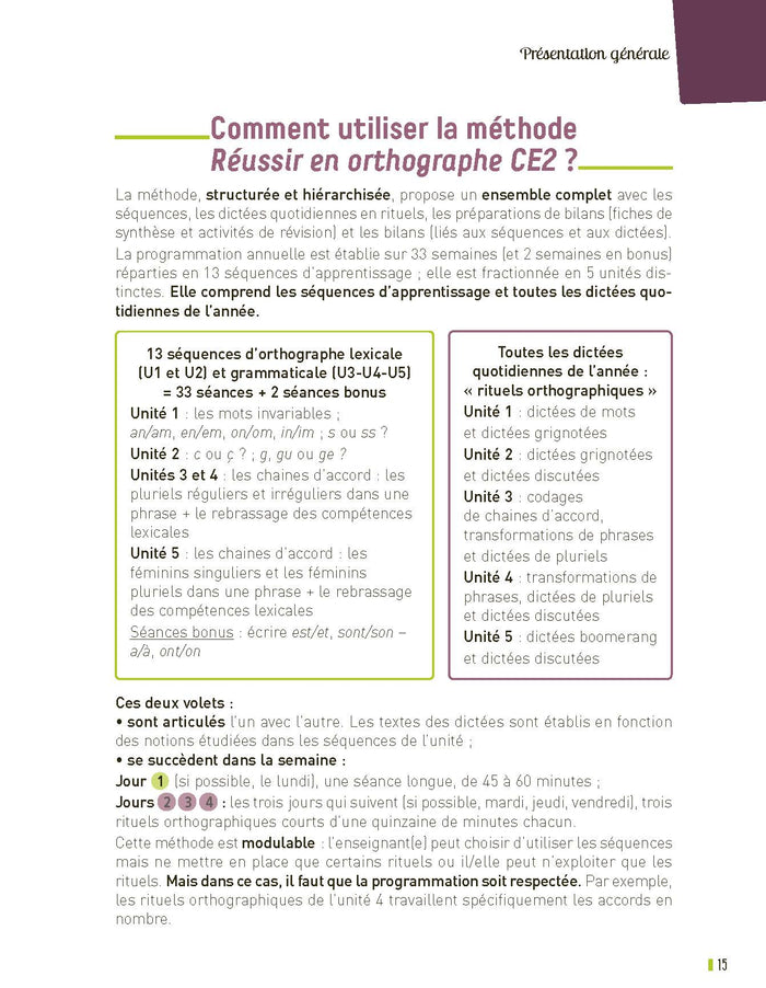 Réussir en orthographe CE2