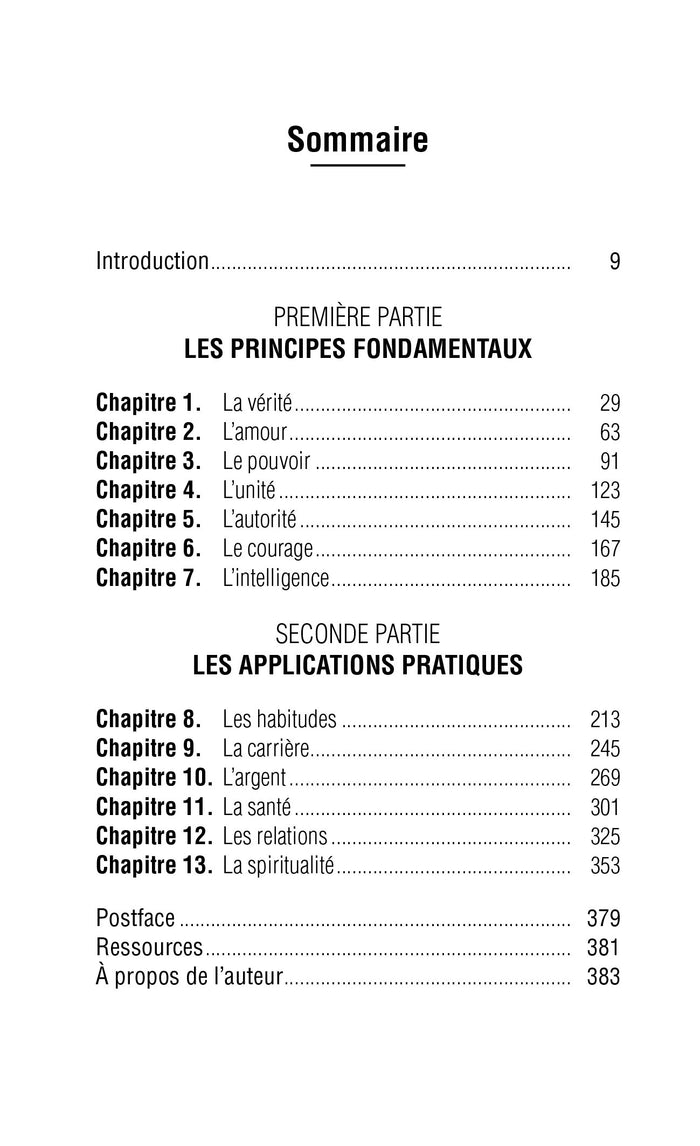 Le développement personnel pour les gens intelligents - Sept principes pour transformer votre vie en