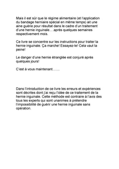 Traitement d'une Hernie Inguinale Sans Opération!