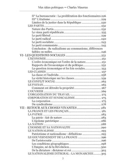 Mes idées politiques - Charles Maurras -1937