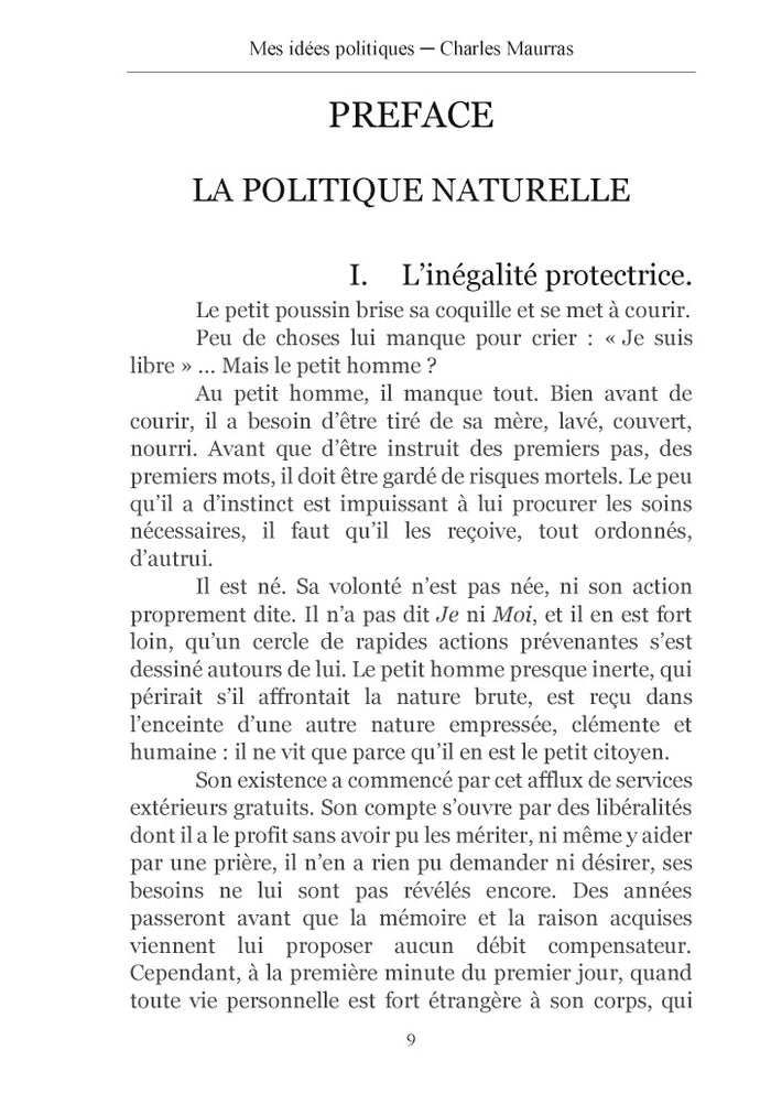 Mes idées politiques - Charles Maurras -1937