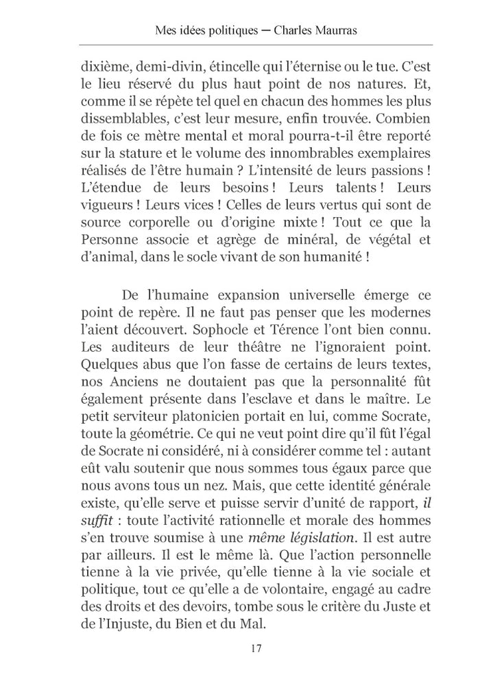 Mes idées politiques - Charles Maurras -1937