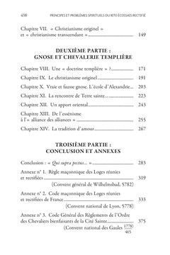 Principes et problèmes spirituels du Rite Écossais Rectifié et de sa chevalerie templière