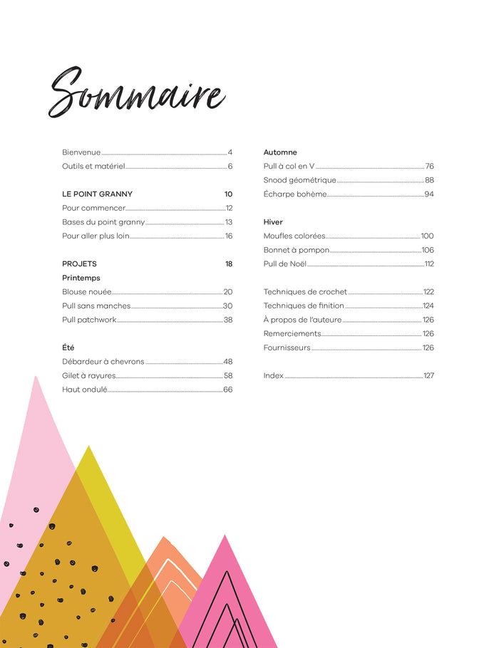 Crochet moderne au point granny