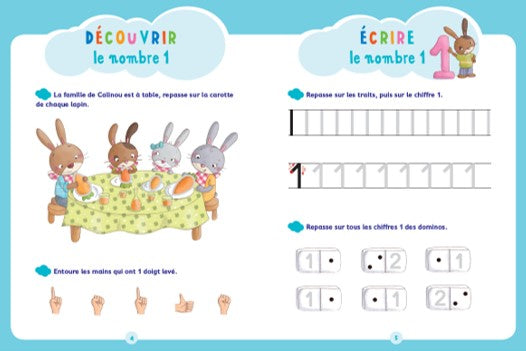J'apprends et j'écris - Les Chiffres - Petite Section