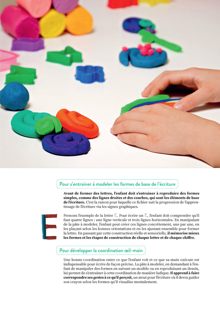 Une année d'activités de pâte à modeler - Maternelle