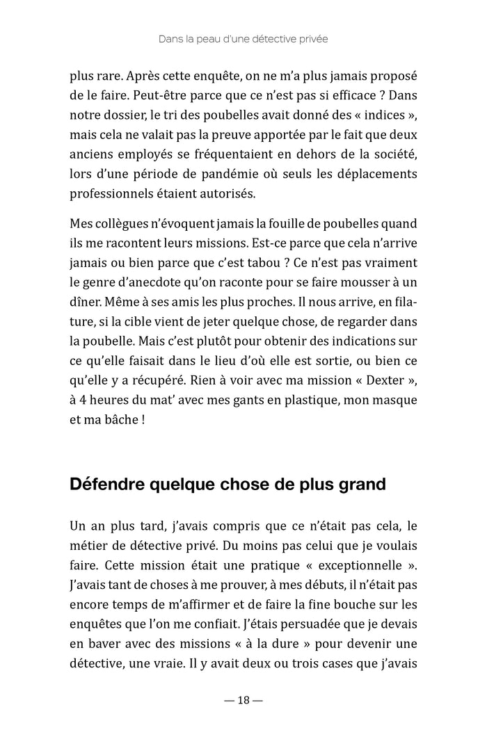 Dans la peau d'une détective privée