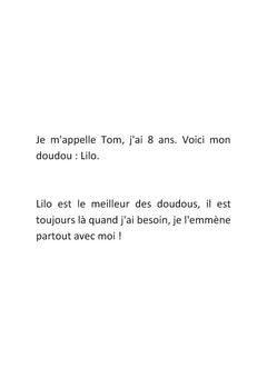 Lilo, un doudou "presque" comme les autres !