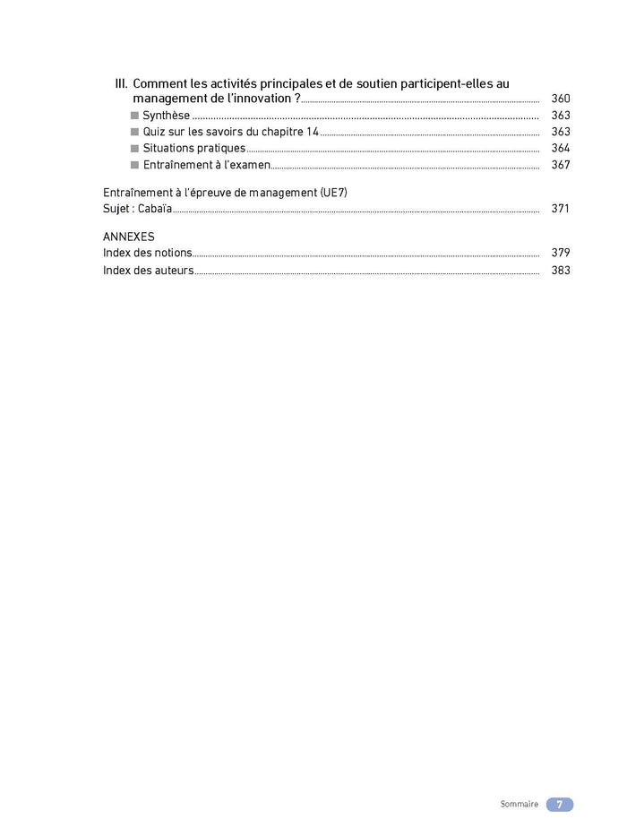 DCG - Epreuve 7 - Manuel et applications Management