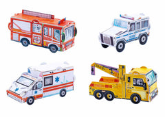 Construis en 3D - Véhicules de secours