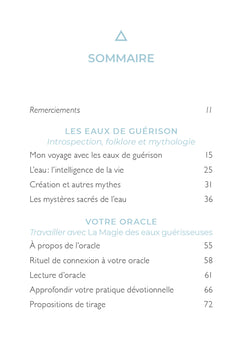 La Magie des eaux guérisseuses - Cartes oracle
