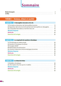 Enseignement scientifique Terminale