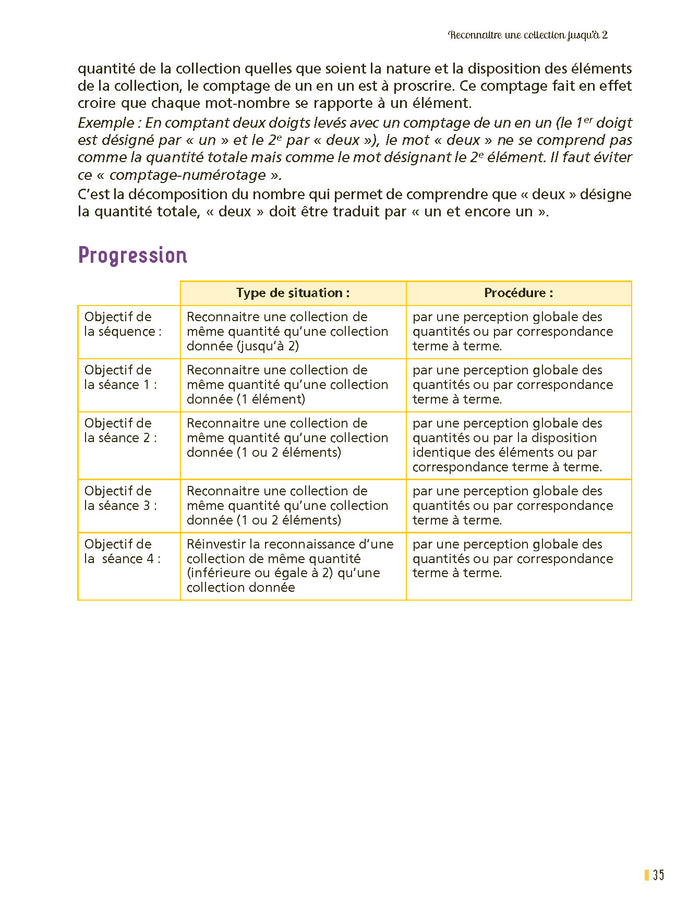Enseigner le nombre à l'école maternelle PS, MS, GS
