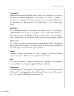 60 exercices d'entrainement au théâtre - Tome 1