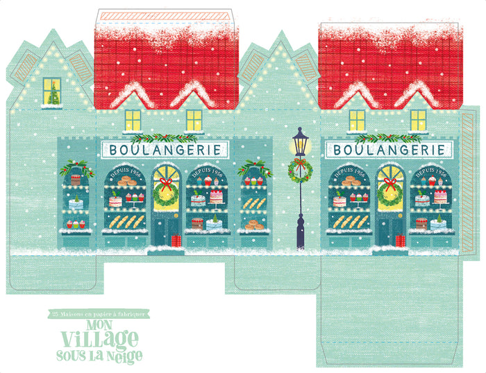 Mon village de Noël - 25 maisons en papier à fabriquer