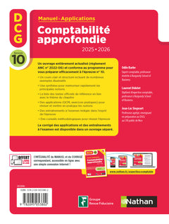 Comptabilité approfondie - DCG - Épreuve 10 - Manuel et applications - 2025-2026