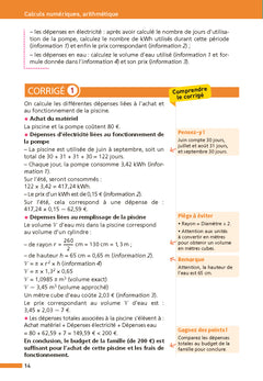 Maxi annales brevet 2026 - Corrigé
